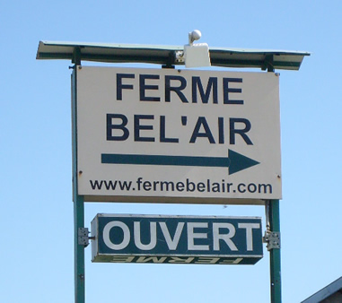Panneau Ferme Bel'Air